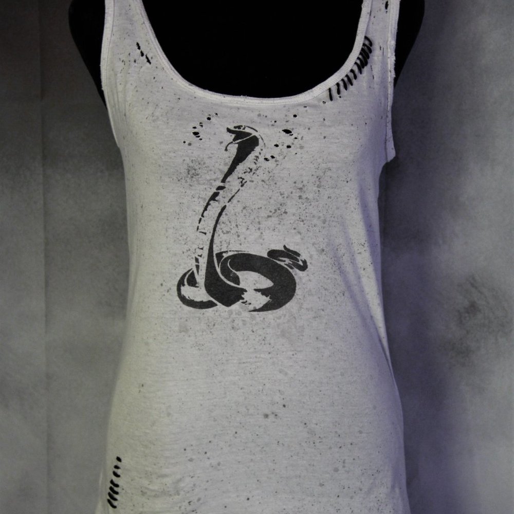 Snake Handmade Distressed Destroyed ripped Women's